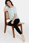Zivame Pet Puzzle Knit Cotton Top - Whisper Blue — thumbnail 4